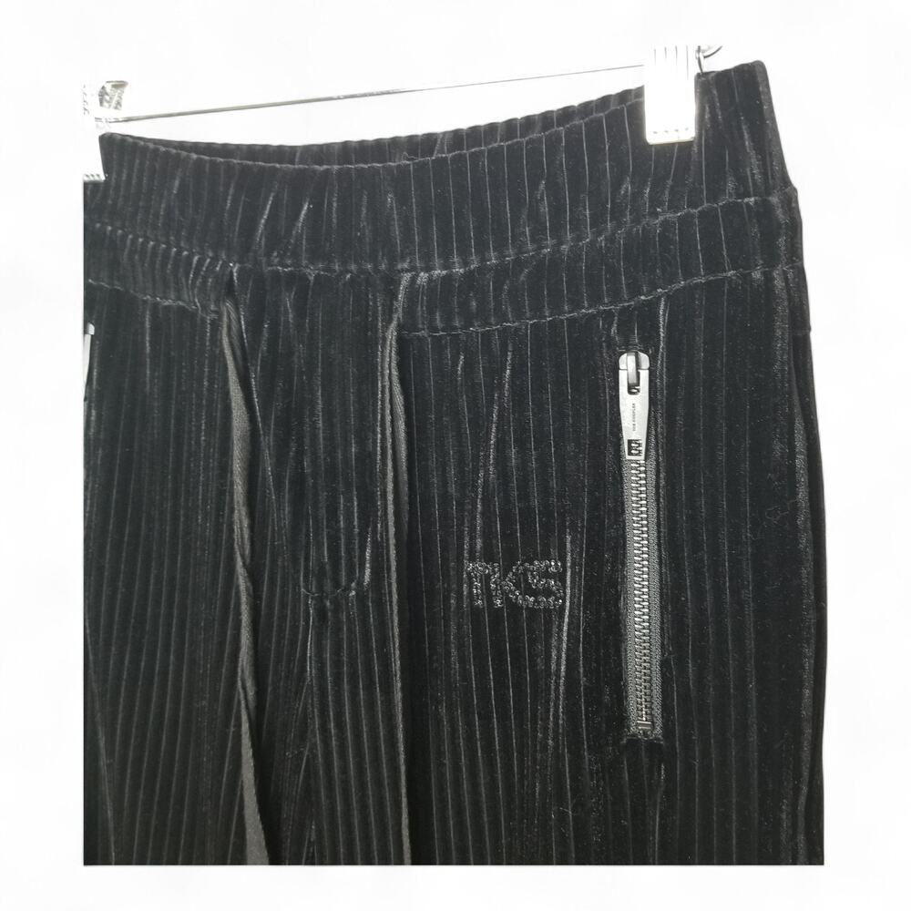 THE KOOPLES Sport Ribbed Velvet Drawstring Ankle Joggers - 29 (Kooples Size 3) - Picture 3 of 7